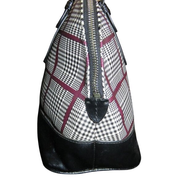 Coach 2014 Peyton Glen Plaid Printed Dome Cora Leather Satchel & Matching Wallet - Picture 4 of 16